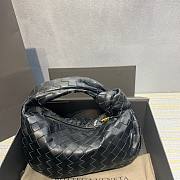 Bottega Veneta Mini Ladies Jodie Hobo Black Woven Bag - 5