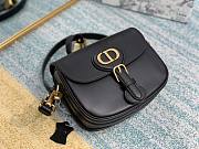 DIOR BOBBY Small Black Box Calfskin Bag - 4