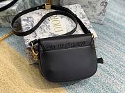 DIOR BOBBY Small Black Box Calfskin Bag - 5