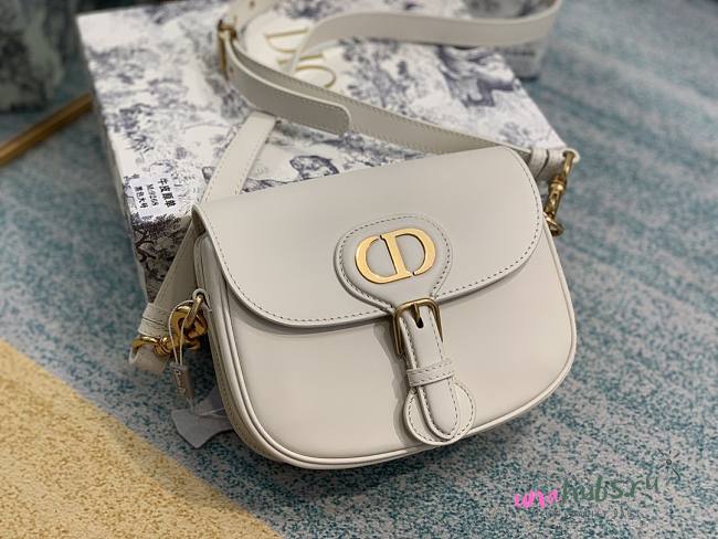 DIOR BOBBY Small White Box Calfskin Bag - 1