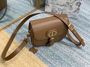 DIOR BOBBY Small Brown Box Calfskin Bag - 6