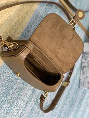 DIOR BOBBY Small Brown Box Calfskin Bag - 4