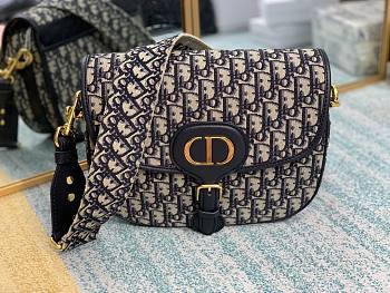 DIOR BOBBY Large Oblique Embroidered Strap Bag