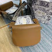 DIOR BOBBY Large Brown Oblique Embroidered Strap Bag - 2