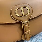 DIOR BOBBY Large Brown Oblique Embroidered Strap Bag - 5