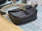 DIOR BOBBY Large Black Oblique Embroidered Strap Bag - 3