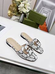 Gucci GG snake skin slippers - 6