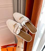 Hermes white flats - 3