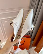 Hermes white flats - 5