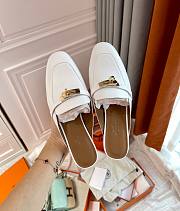 Hermes white flats - 6