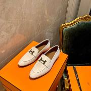 Hermes white flats 02 - 3