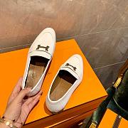 Hermes white flats 02 - 4