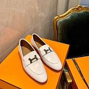 Hermes white flats 02 - 6