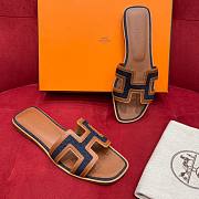 Hermes denim slippers 02 - 1