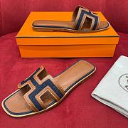 Hermes denim slippers 02 - 6