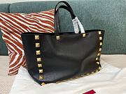 Valentino Stud tote black shopping bag  - 1