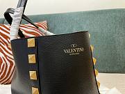 Valentino Stud tote black shopping bag  - 5