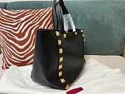 Valentino Stud tote black shopping bag  - 3