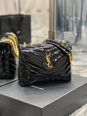 YSL Loulou patent leather shoulder bag 25cm