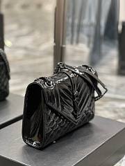 YSL Envelope Patent leather black hardware bag - 6