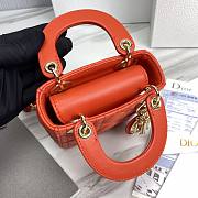 Dior lady micro orange bag - 6