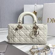 Dior D-Joy White Leather Bag - 1