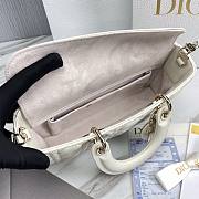 Dior D-Joy White Leather Bag - 6