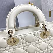 Dior D-Joy White Leather Bag - 5