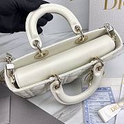 Dior D-Joy White Leather Bag - 2