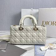 Dior D-Joy White Leather Bag - 3