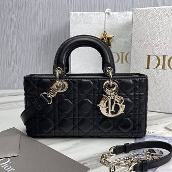 Dior D-Joy Black Leather Bag