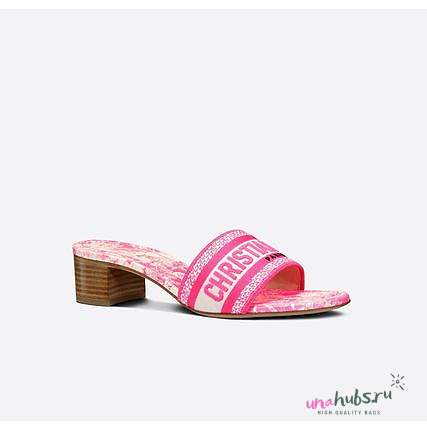 Dior Pink Dway Slippers  - 1