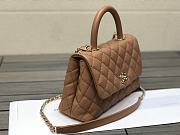 Chanel Coco Handle Brown Bag 23cm - 5