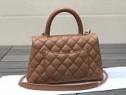 Chanel Coco Handle Brown Bag 23cm - 3