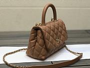 Chanel Coco Handle Brown Bag 19cm - 3