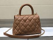 Chanel Coco Handle Brown Bag 19cm - 4