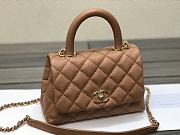 Chanel Coco Handle Brown Bag 19cm - 5