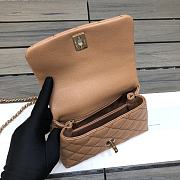 Chanel Coco Handle Brown Bag 19cm - 6