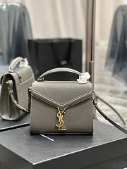 YSL Cassandra medium chain grey bag - 4