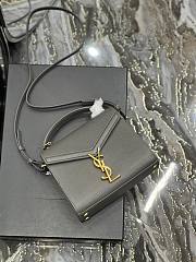 YSL Cassandra medium chain grey bag - 5