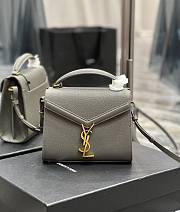 YSL Cassandra medium chain grey bag - 1