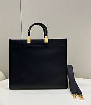 FENDI Sunshine Fendace Printed Black Shopper Bag - 3