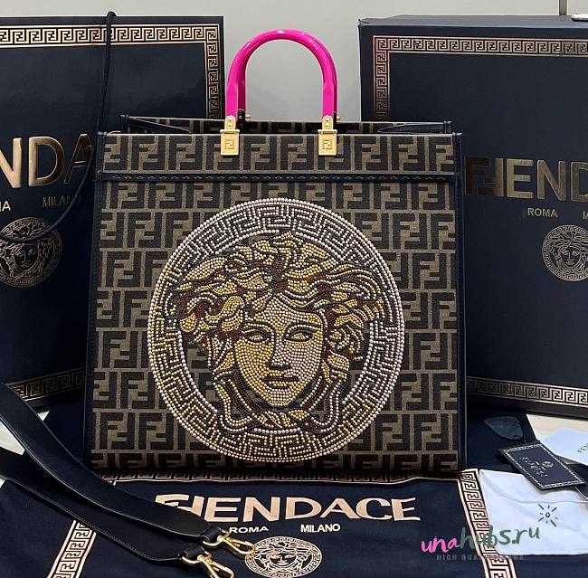 FENDI Sunshine Fendace Printed FF shopper - 1