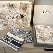 Dior Blue Scarf 90  - 2