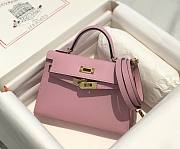 Hermes Kelly Mini Pink Leather - 6