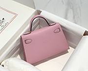 Hermes Kelly Mini Pink Leather - 5