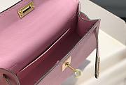 Hermes Kelly Mini Pink Leather - 4