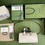 GUCCI DIANA White Leather Crossbody Bag - 5