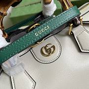 GUCCI DIANA White Leather Crossbody Bag - 4