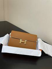 Hermes Constance Togo Epsom Brown Wallet - 4